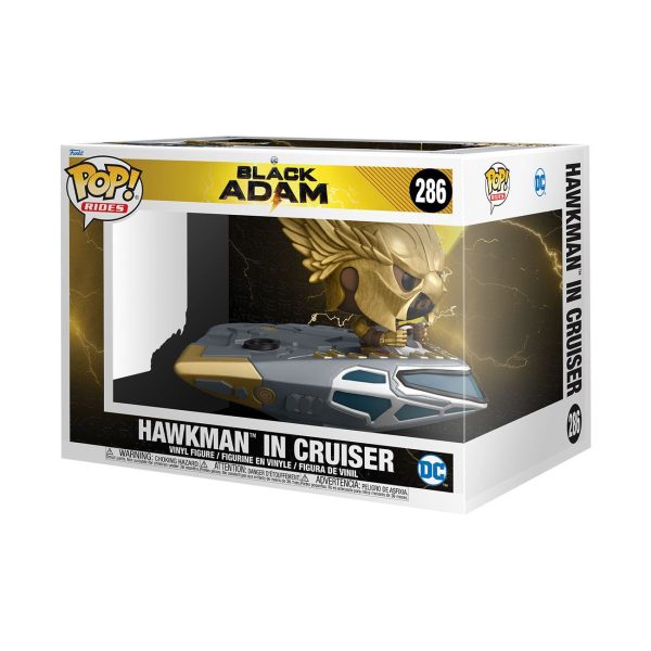 Black Adam POP! Rides Super Deluxe Hawkman in Cruiser 15 cm