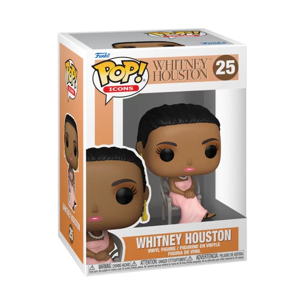 Whitney Houston POP! Icons Whitney Houston Debut. Il Pop è una figura in vinile viene fornita in una scatola trasparente grazie alla quale è possibile ammirarla! E Alta circa 9 cm.