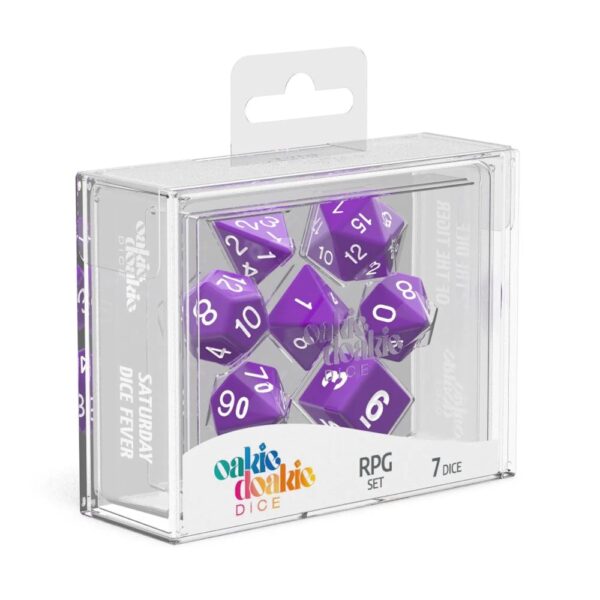 Dadi Oakie Doakie RPG Set Solid - Viola