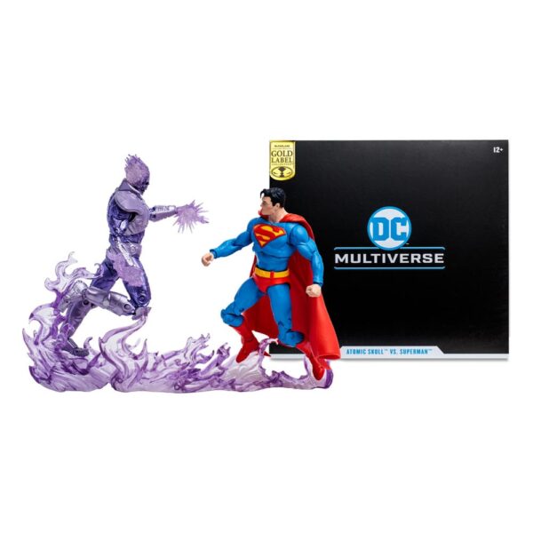 Action Figure Teschio Atomico vs. Superman (Etichetta Oro) 18 cm Nerd Stark