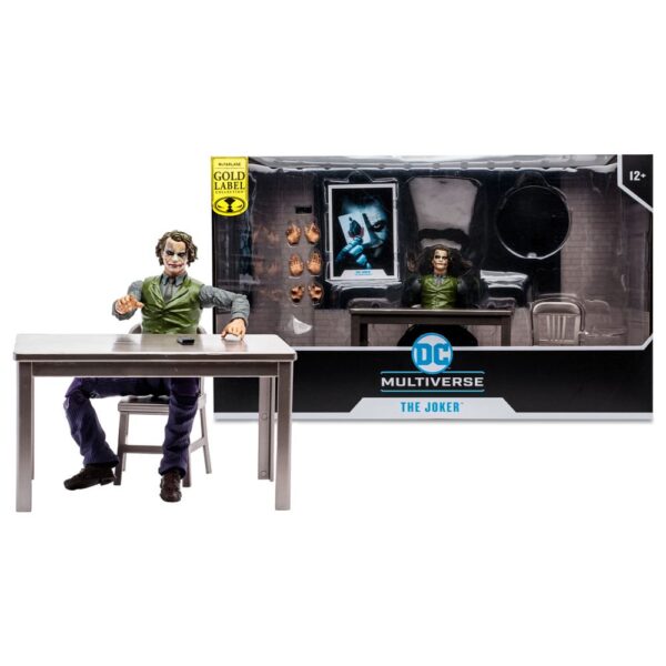 Action Figure The Joker DC (Jail Cell) (Il Cavaliere Oscuro) (Etichetta Oro) 18 cm