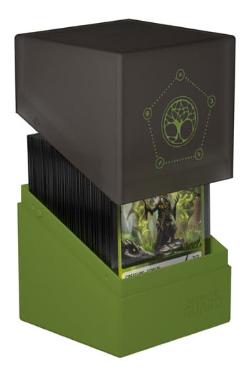 Porta Mazzo per Carte Collezionabili Ultimate Guard Boulder 100+ Druidic Secrets Arbor (Verde Oliva) Nerd Stark