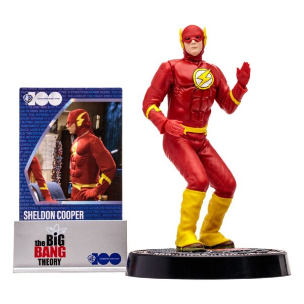 The Big Bang Theory Action Figure Sheldon Cooper nei panni di The Flash 15 cm Nerd Stark