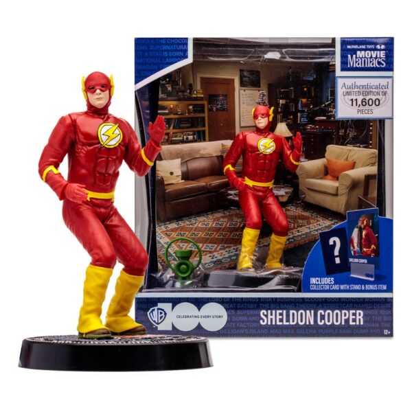 The Big Bang Theory Action Figure Sheldon Cooper nei panni di The Flash 15 cm Nerd Stark