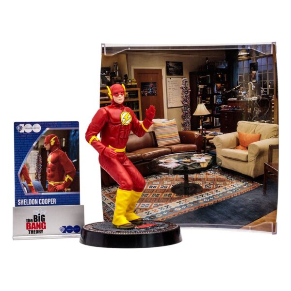 The Big Bang Theory Action Figure Sheldon Cooper nei panni di The Flash 15 cm Nerd Stark