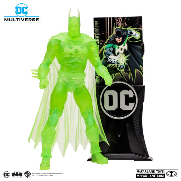 Batman nei panni di Lanterna Verde 18 cm Action figure Mc Farlane Versione Platino Nerd Stark