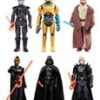 Star Wars Darth Vader The Dark Times Obi Wan Kenobi Retro Collection Action Figures 10 cm Guerre Stellari - immagine 5