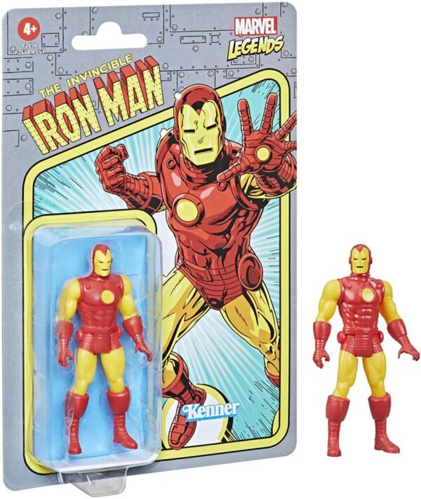 Iron Man Marvel Legends retro Action Figure 9,5 cm Hasbro Nerd Stark