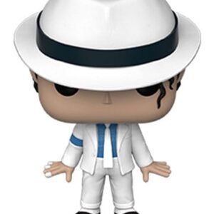 Acquista la figura Funko Pop Rocks di Michael Jackson (Smooth Criminal) 9 cm, una miniatura dettagliata che celebra il leggendario Re del Pop