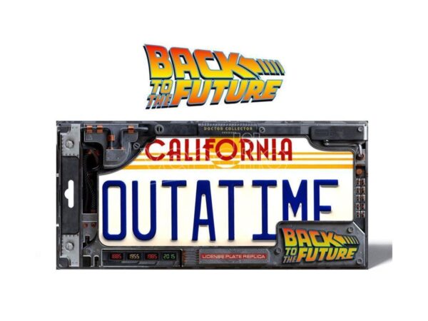 Ritorno Al Futuro Out At Time Targa Replica Doctor Collector